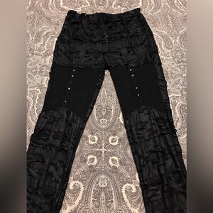 Punk leggings spikes & fishnet💥 burning man 💥 rave 💥 steampunk size S/M